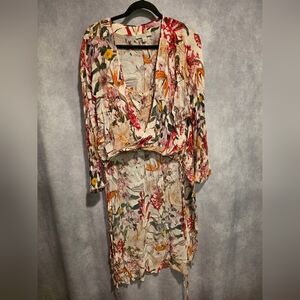 All Saints Multicolor Floral Blouse